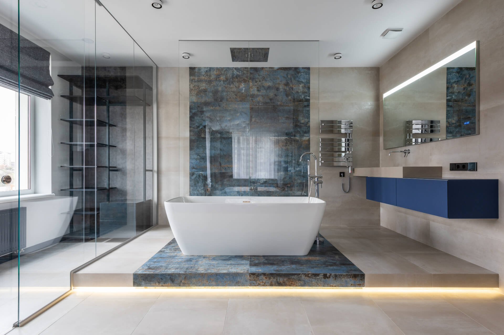 Salle de bain moderne rénovée